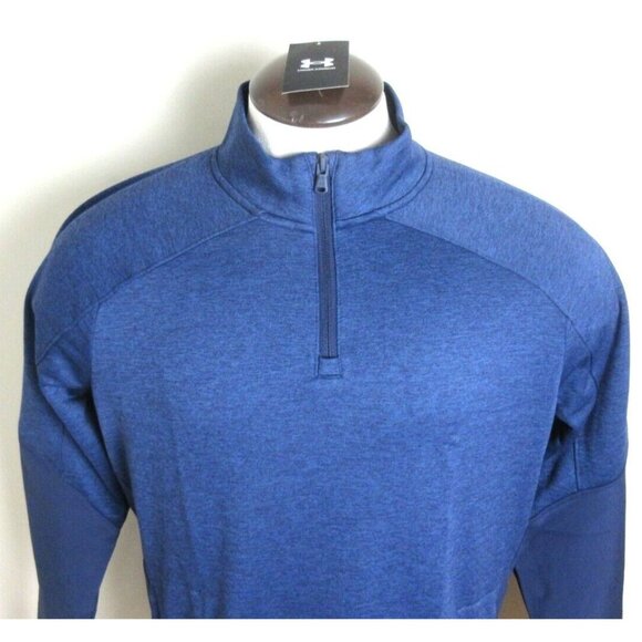 Under Armour Men's Cold Gear Qualifier Quarter zipper PO Jacket Navy Blue NWT - Picture 5 of 6
